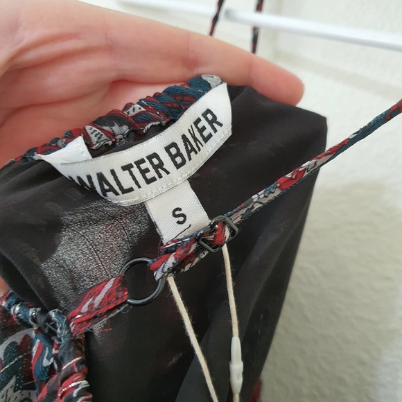 NWT Walter Baker Bronze Paisley Harvi Spaghetti Strap Top Women's Size Small - Picture 10 of 13
